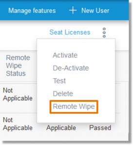 Click Remote Wipe.