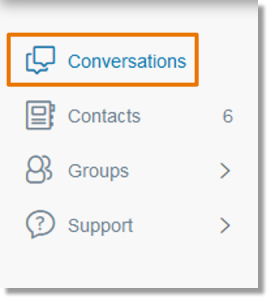 Click Conversations.