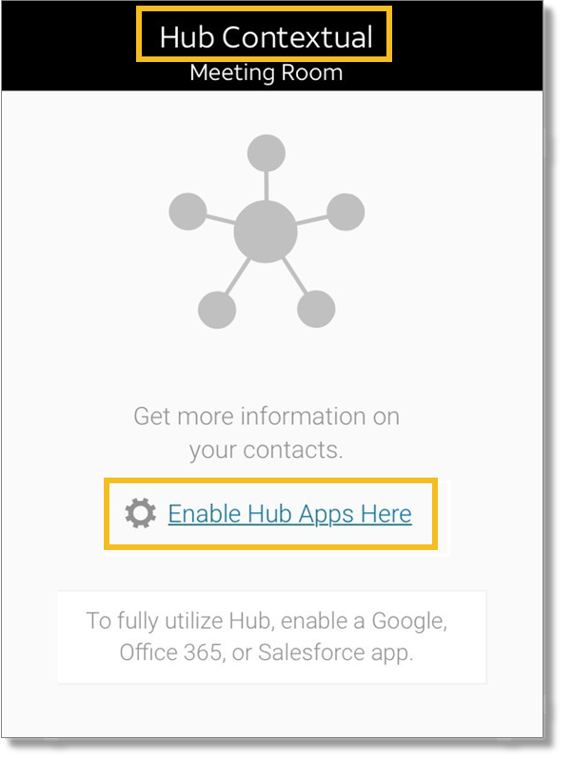Hub Contextual panel (tablet)