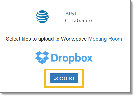 Select Dropbox files