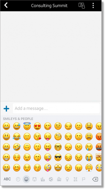 Add an emoji to chat (web and desktop)