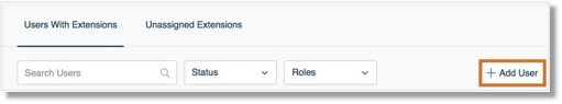 Click the + Add User button.