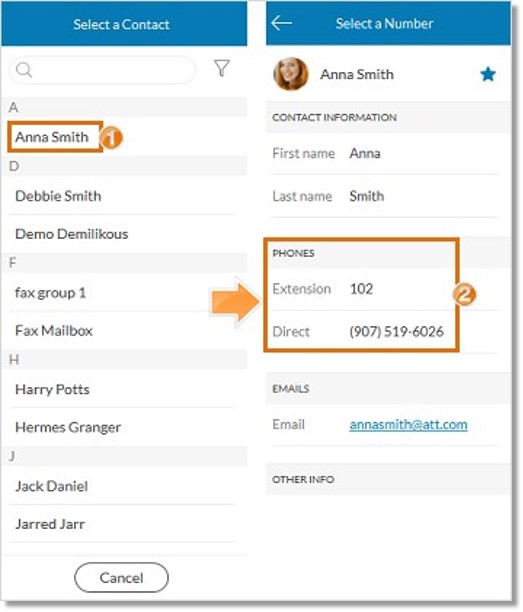 Click the button to add Participant/s from your Address book contact.