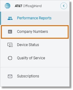 Go to Admin Portal > Reports > Analytics Portal > Company Numbers.