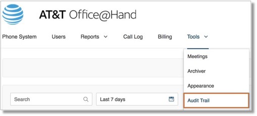 Go to Tools > Audit Trail.