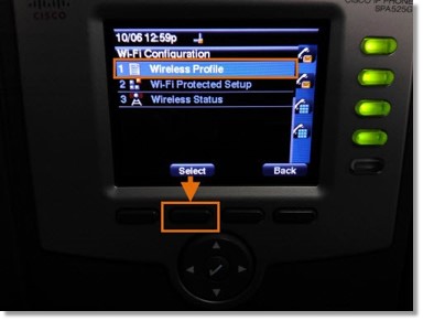 Go to Wireless Profile, and then press Select. 