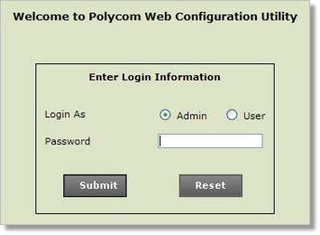 Log in as Admin to the phone's web user interface. 