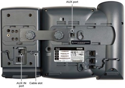 Route the auxiliary cable inside the cable slot of the sidecar.