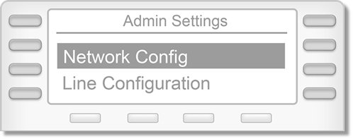 Select Network Configuration.