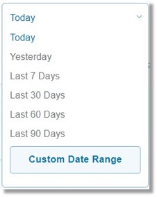 Select the preferred date range.