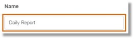 Enter the name of your report (required).