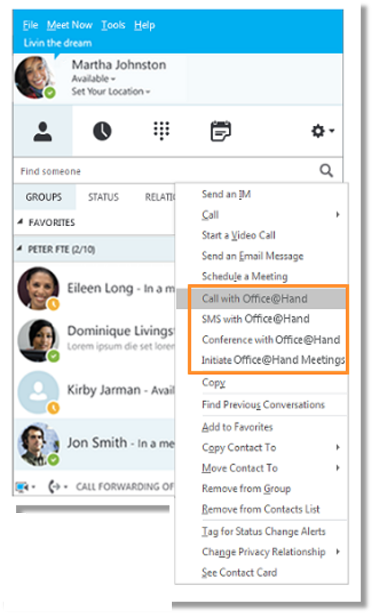 skype for business app