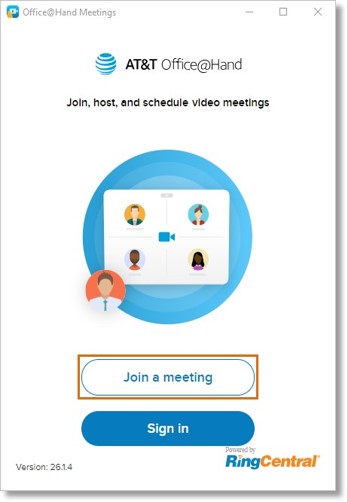 Click Join a meeting.