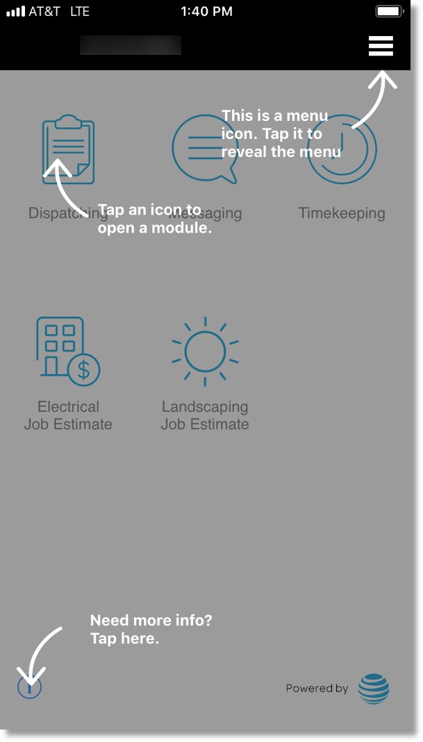 Initial Login To The AT T Workforce Manager For IPhone Application 