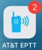 Image of the AT&T Enhanced Push-to-Talk icon alert.