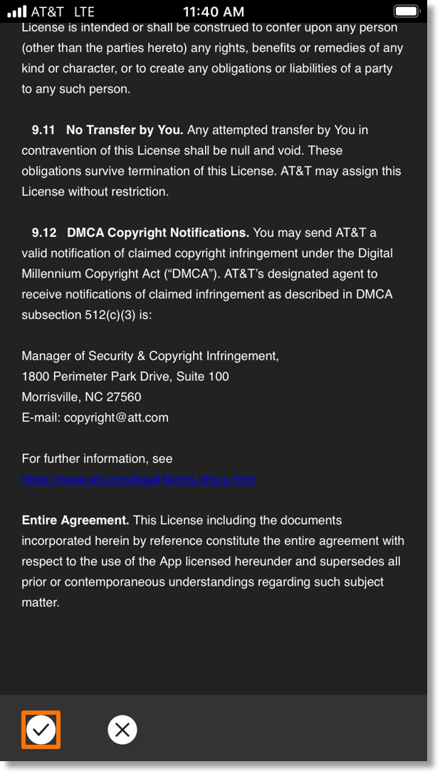 Initial setup of AT&T Enhanced Push-to-Talk for iPhone - Asecare