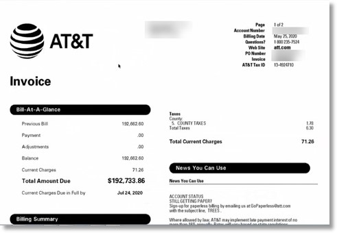 my at t pay bill