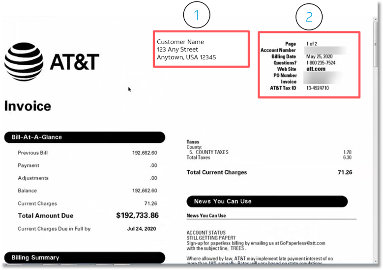 Billing Invoice Overview Example 3 Invoices with Domestic