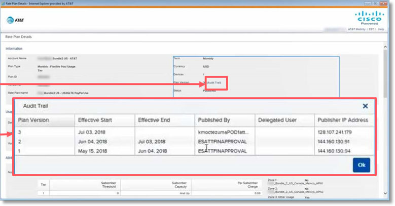 The Version ID is helpful if change is done to the rate plan during the month