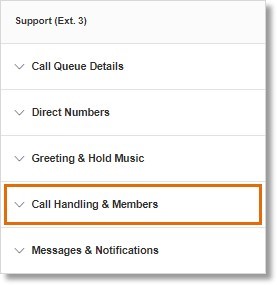 Click Call Handling & Members.