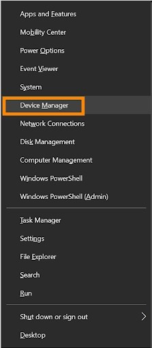 click Device Manager.