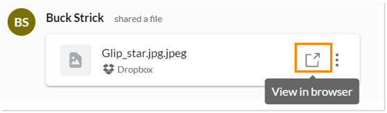 While attachments from Google Drive, OneDrive/SharePoint, and Dropbox will appear as a thumbnail, you have the option to view that file in your browser.