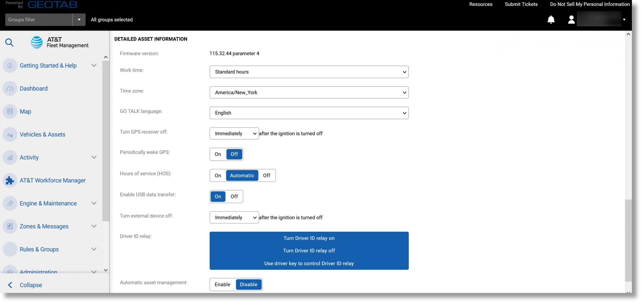 Image of the detailed asset information section.