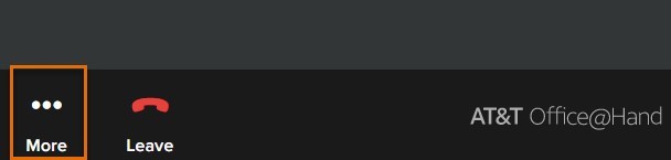 Click the More icon from within the meeting window.