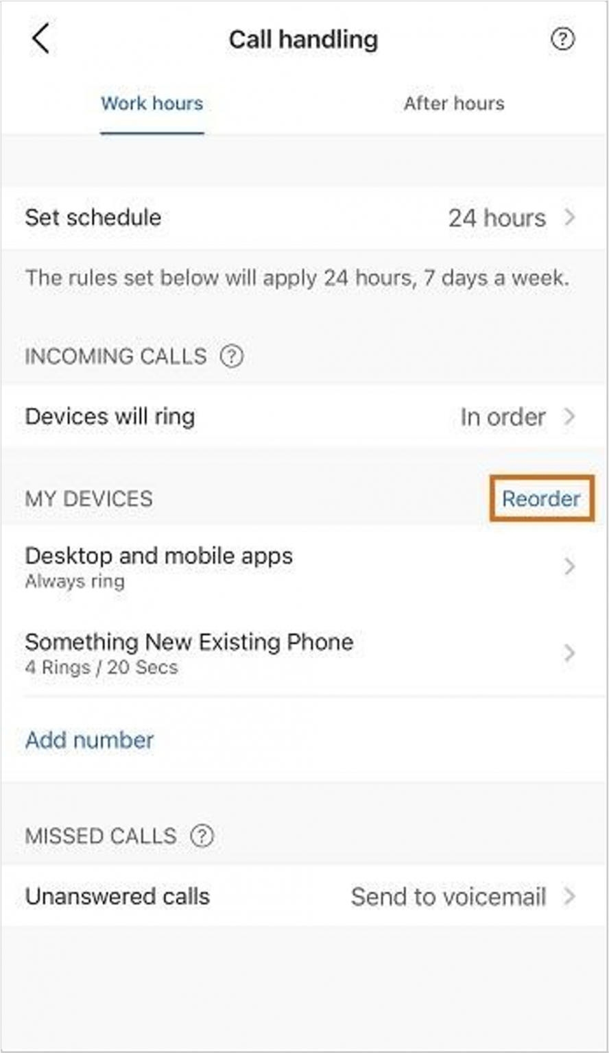 Setting up How Incoming Calls are Handled in the AT&T Office@Hand ...