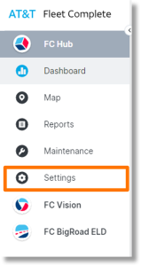 Click Settings on the left side bar.