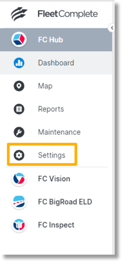 Click Settings on the left side bar.