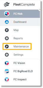 Click Maintenance on the left side bar.