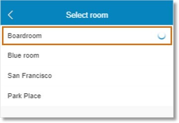 Select a room that you want to join from.