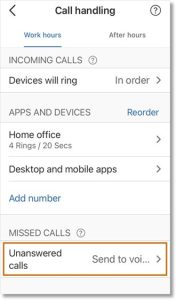 Setting up How Incoming Calls are Handled in the AT&T Office@Hand ...