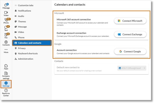 Connect your Microsoft 365, Google, and/or Apple calendar.