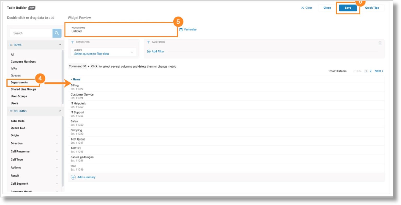 Adding Widgets to a Business Analytics Dashboard | AT&T Office@Hand ...